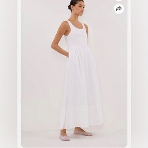 DISSH Ibiza White Linen Maxi Dress